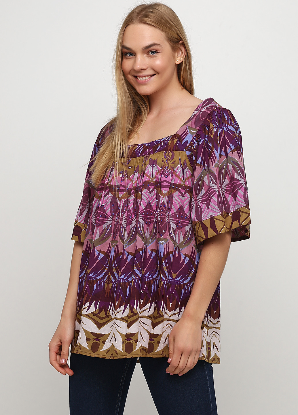 Фіолетова літня блуза Redoute