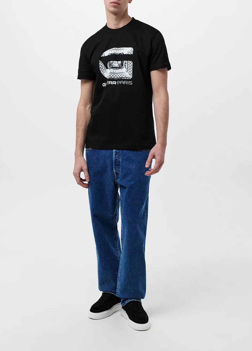 Чорна футболка G-Star Raw