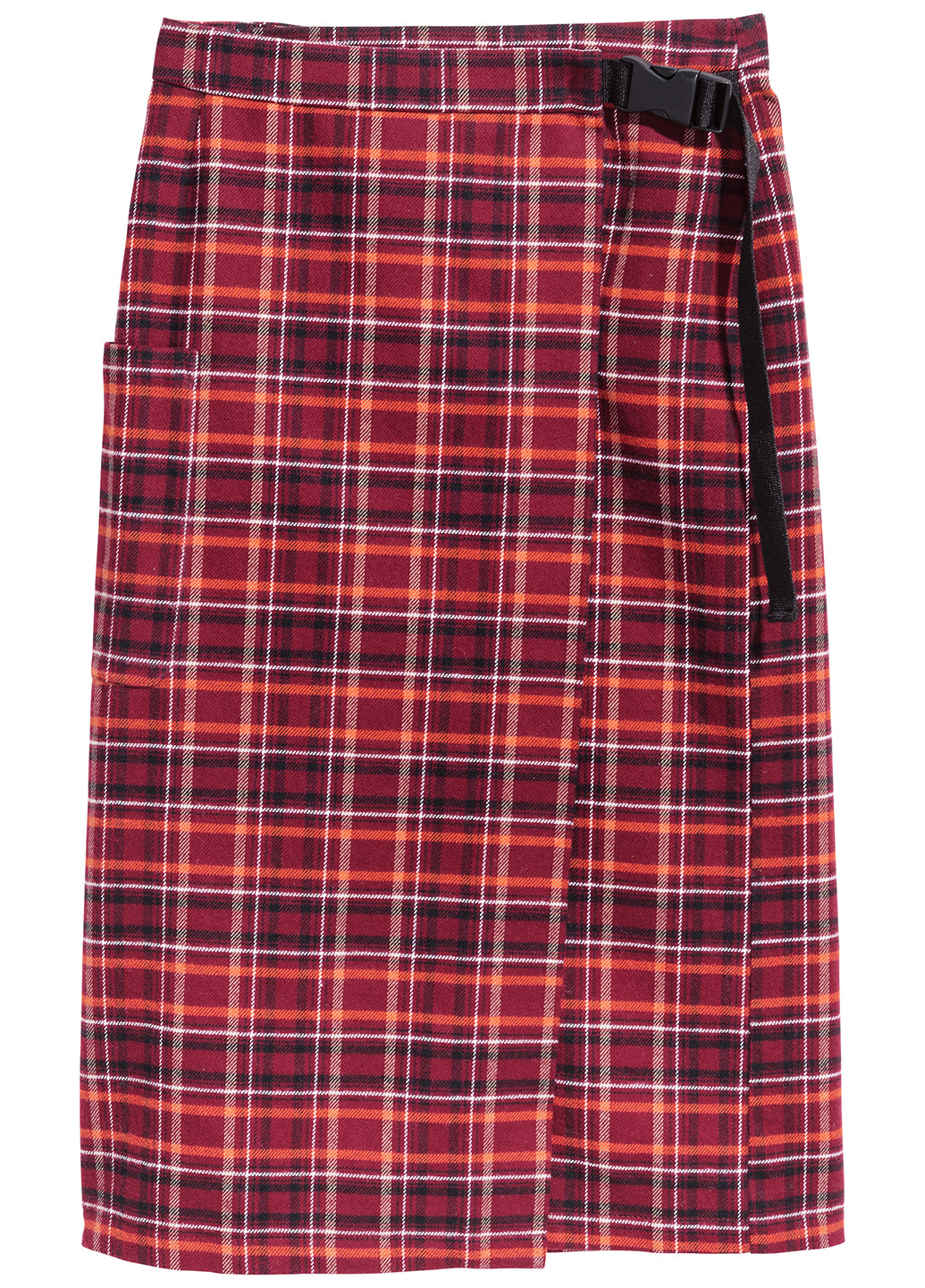 Красная кэжуал юбка H&M карандаш