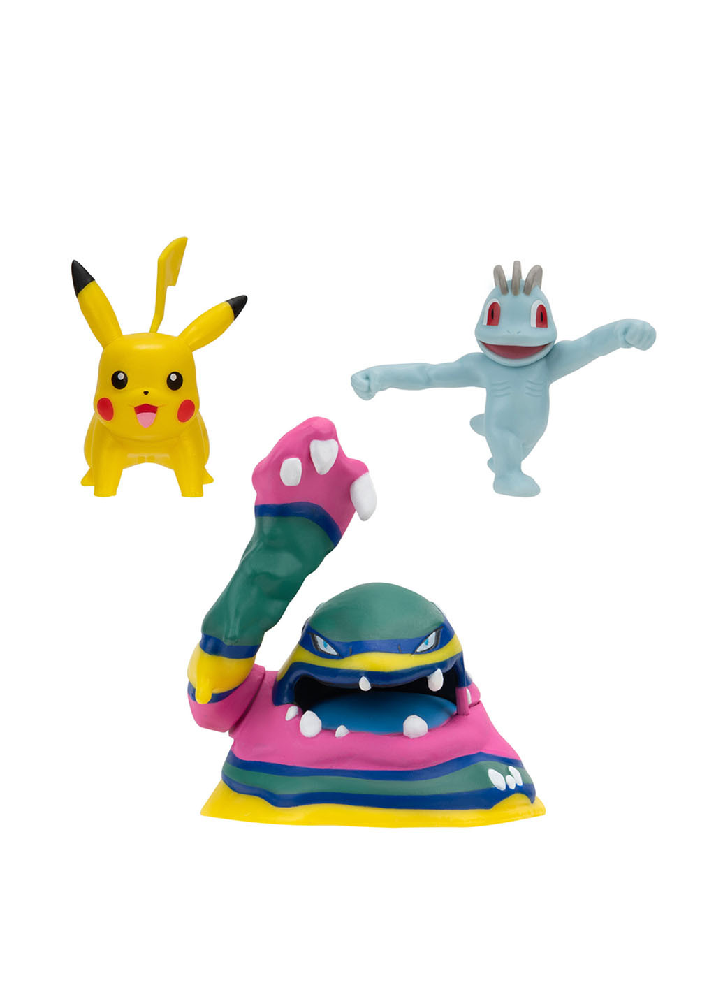 Игровые фигурки W19 Мачоп, Пикачу и Алола Мак (3 шт.) Pokemon (296884483)