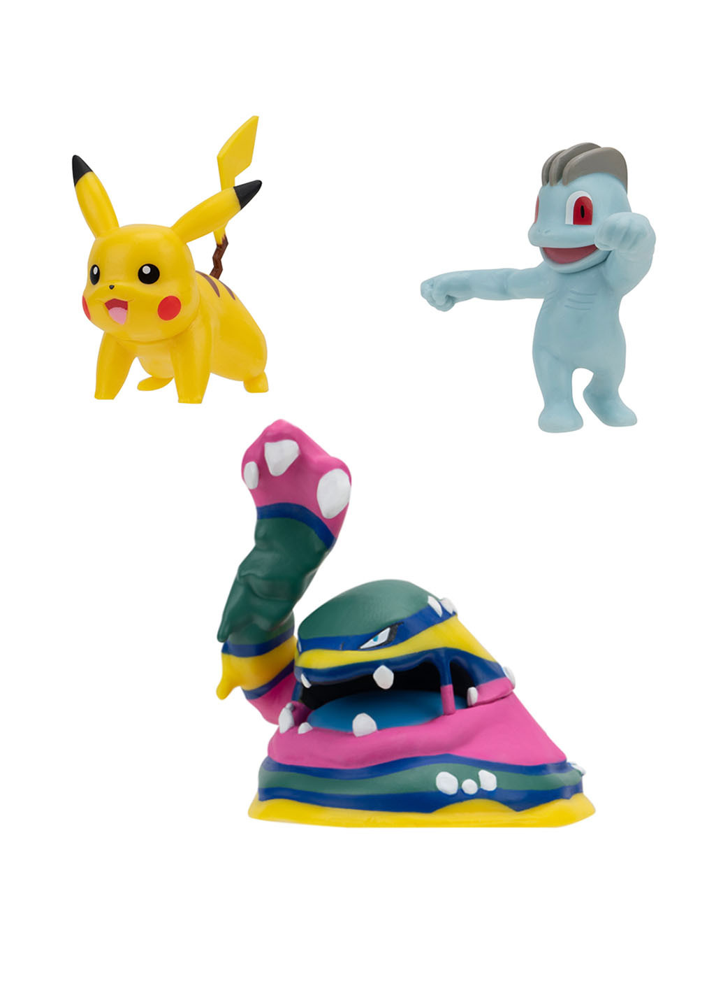 Игровые фигурки W19 Мачоп, Пикачу и Алола Мак (3 шт.) Pokemon (296884483)
