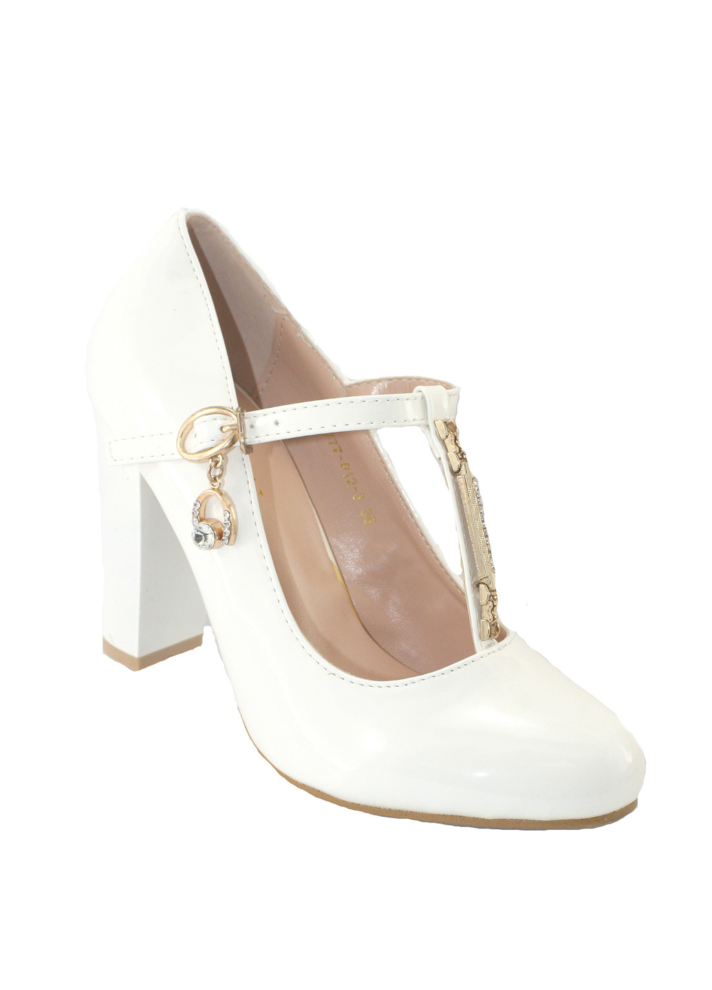 No Brand Туфлі т-страп білий з штучна шкіра, — демісезон (364071385)