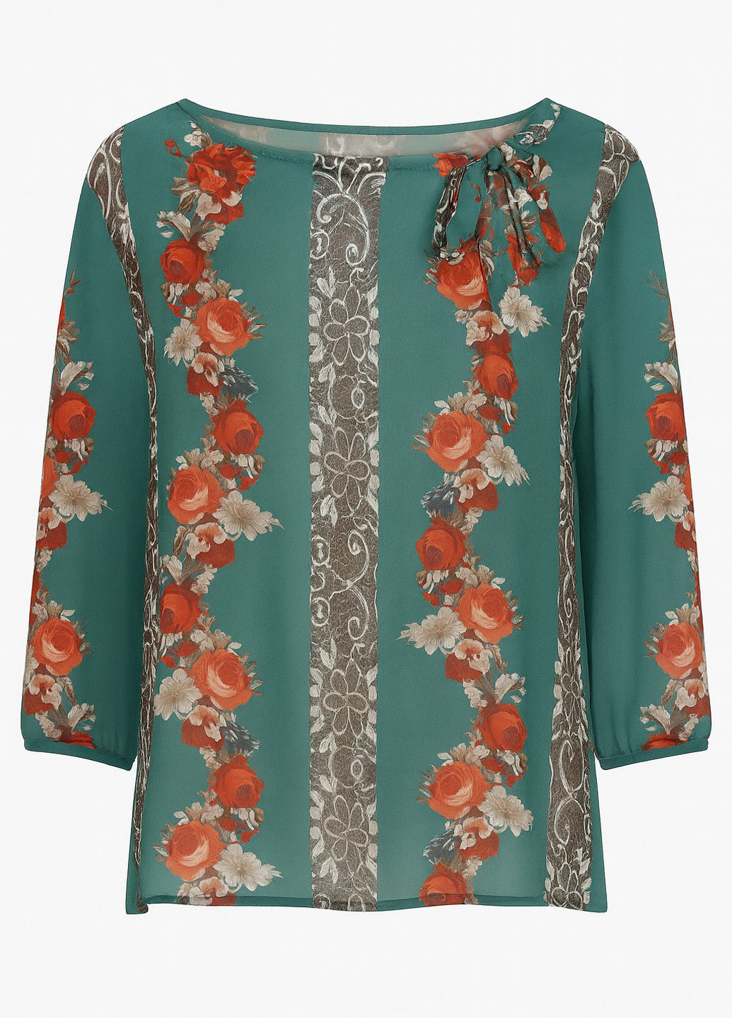 Зелёная блуза Sassofono