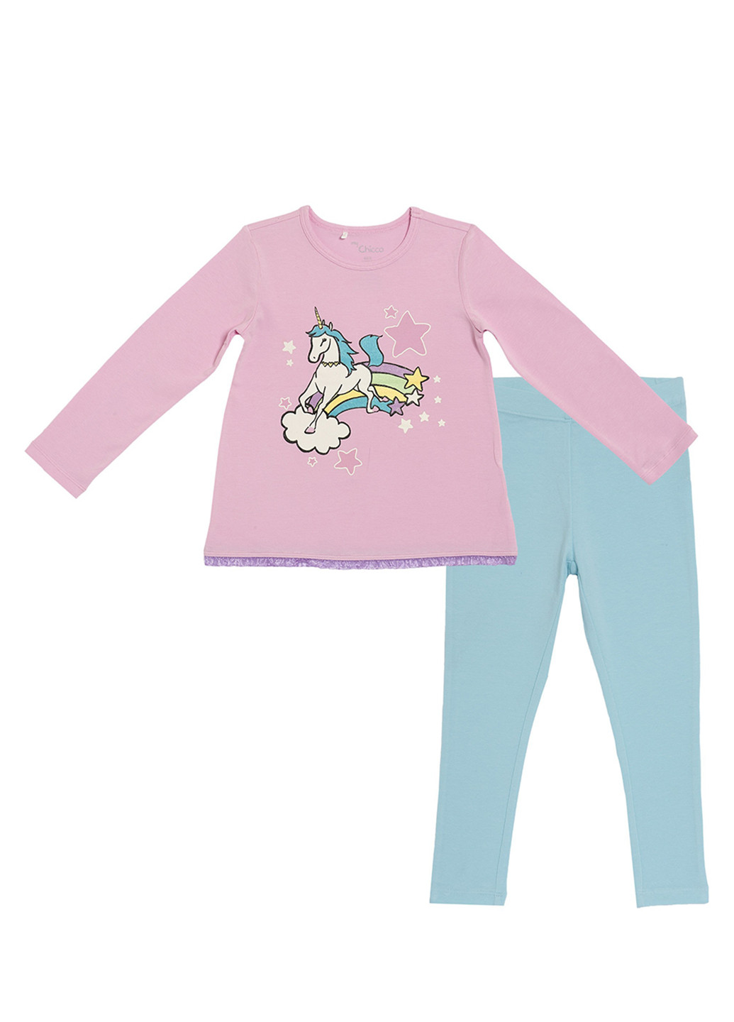 Комбинированная всесезон пижама (лонгслив, брюки) Chicco