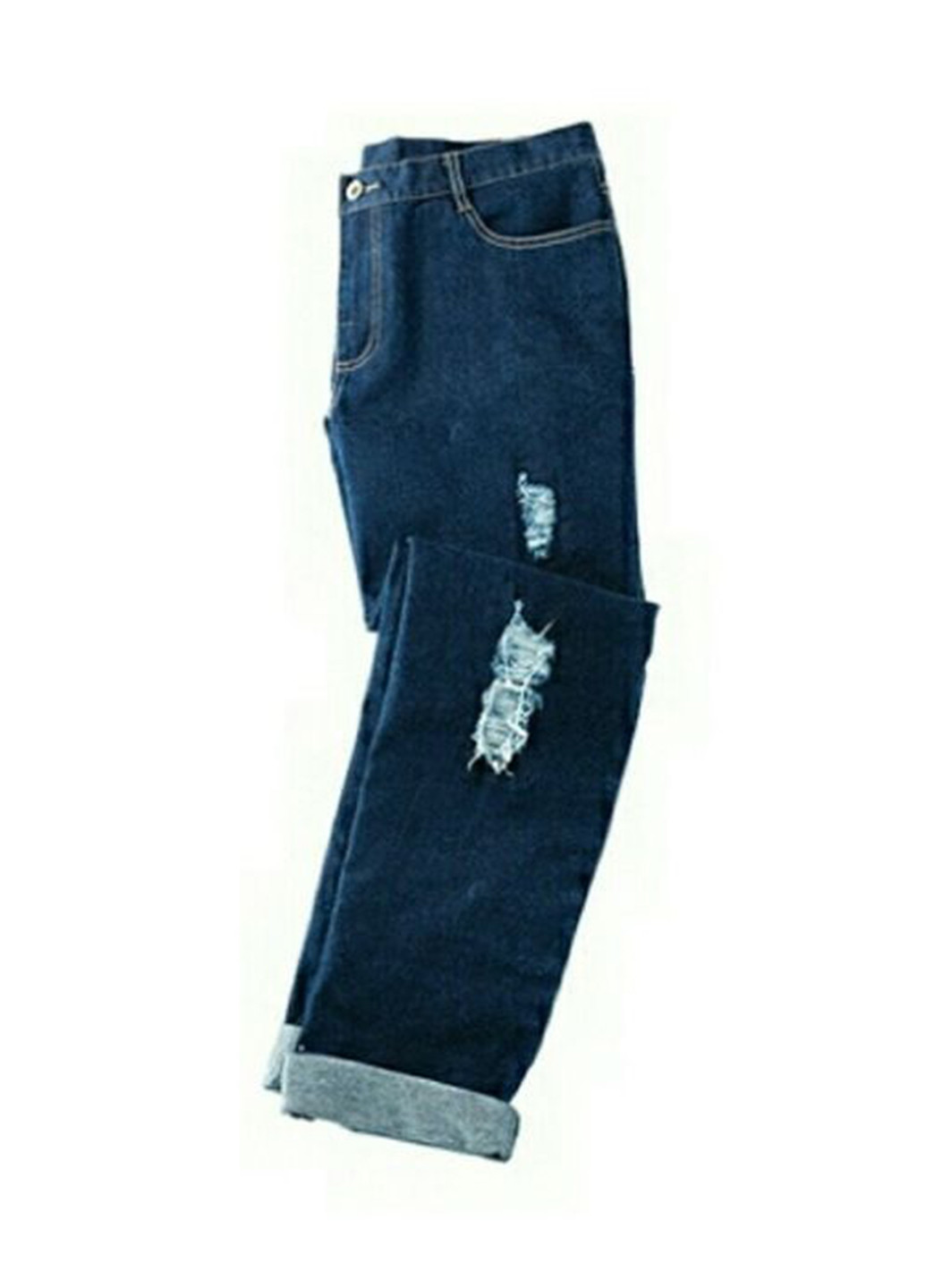 Синие демисезонные зауженные джинсы Mark