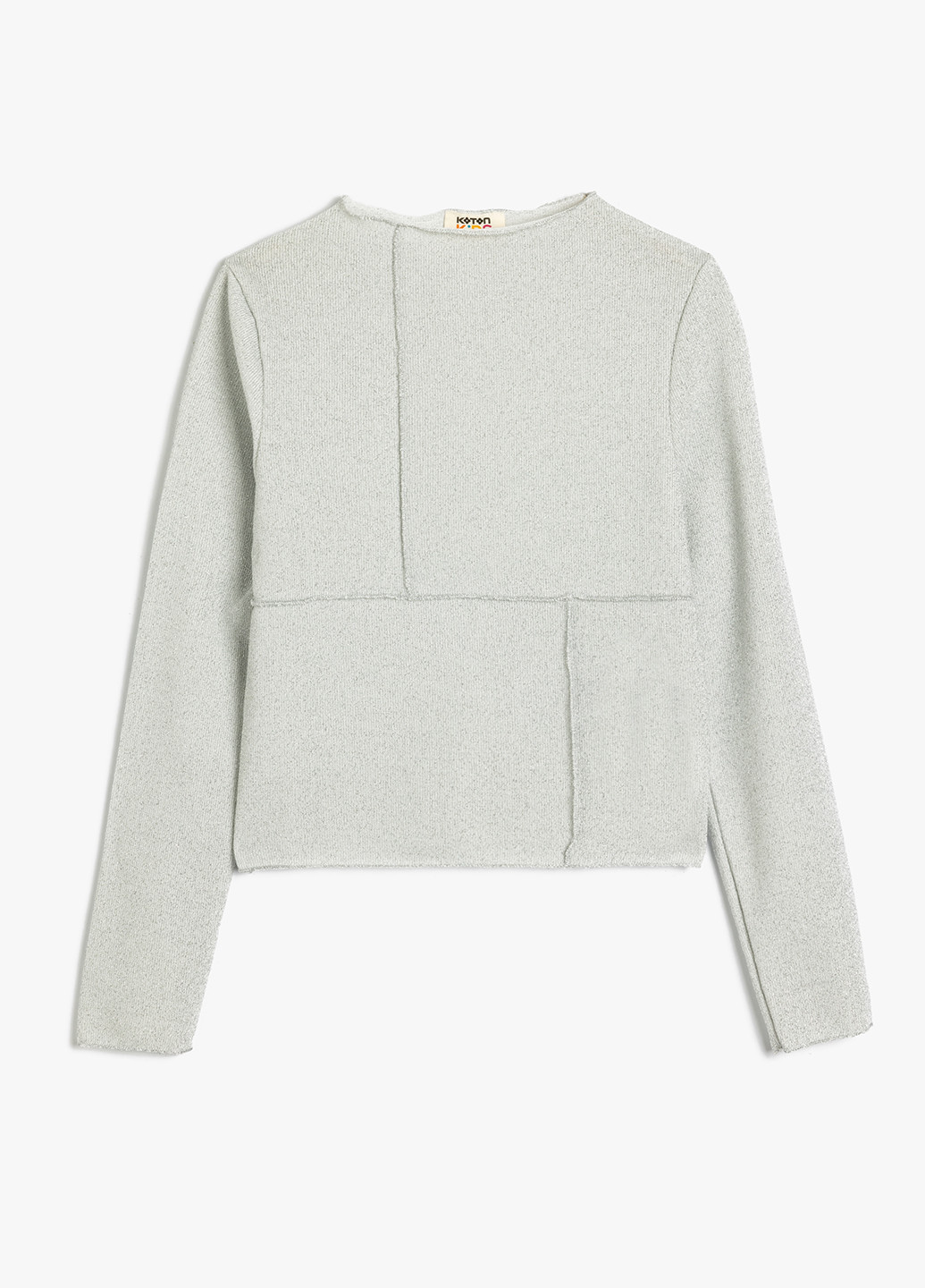 Светло-серая однотонная блузка KOTON демисезонная