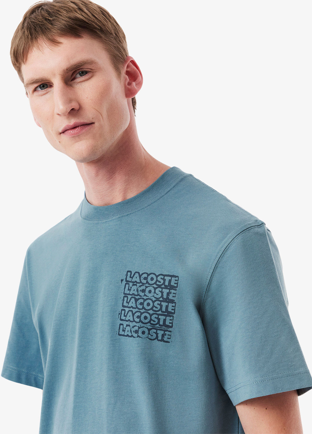 Темно-синяя футболка Lacoste