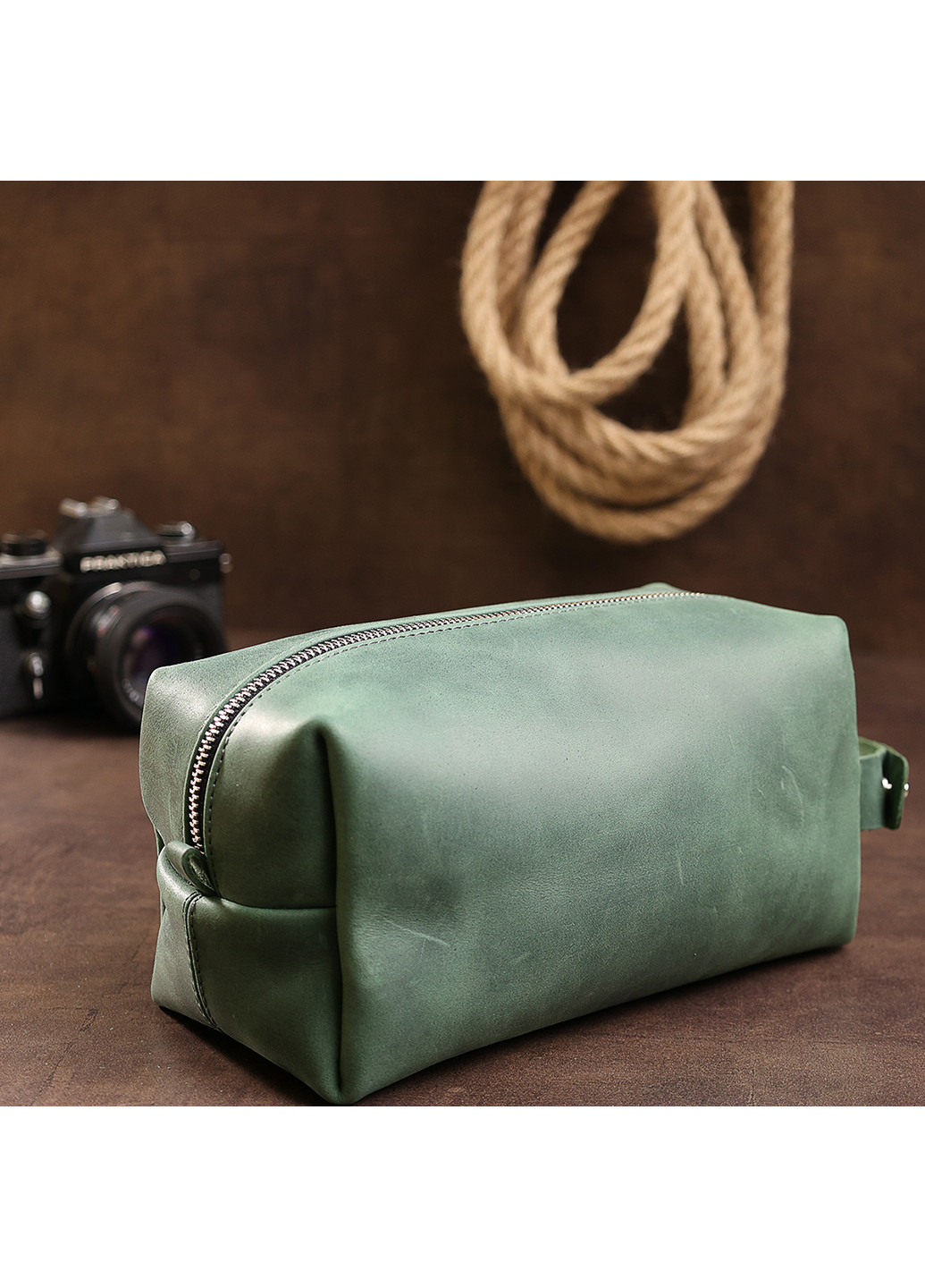 Шкіряна косметичка 22х11х9 см Grande Pelle (252416004)