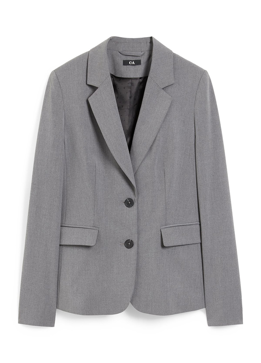 Серый женский жакет C&A меланжевый - демисезонный