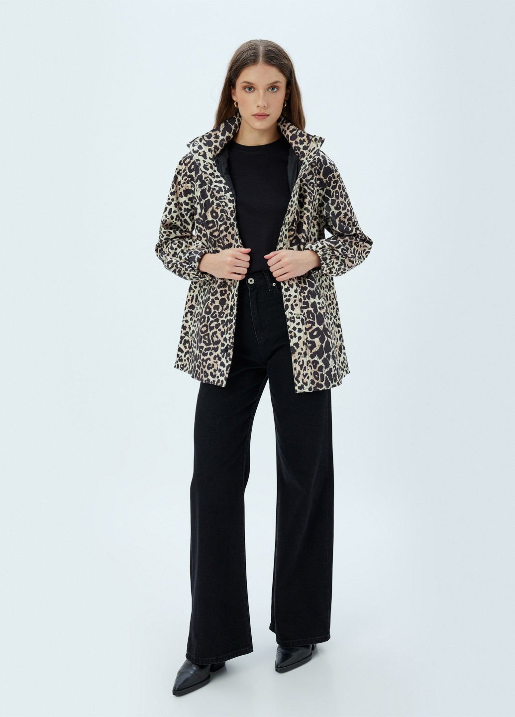 Коричневая демисезонная куртка KOTON