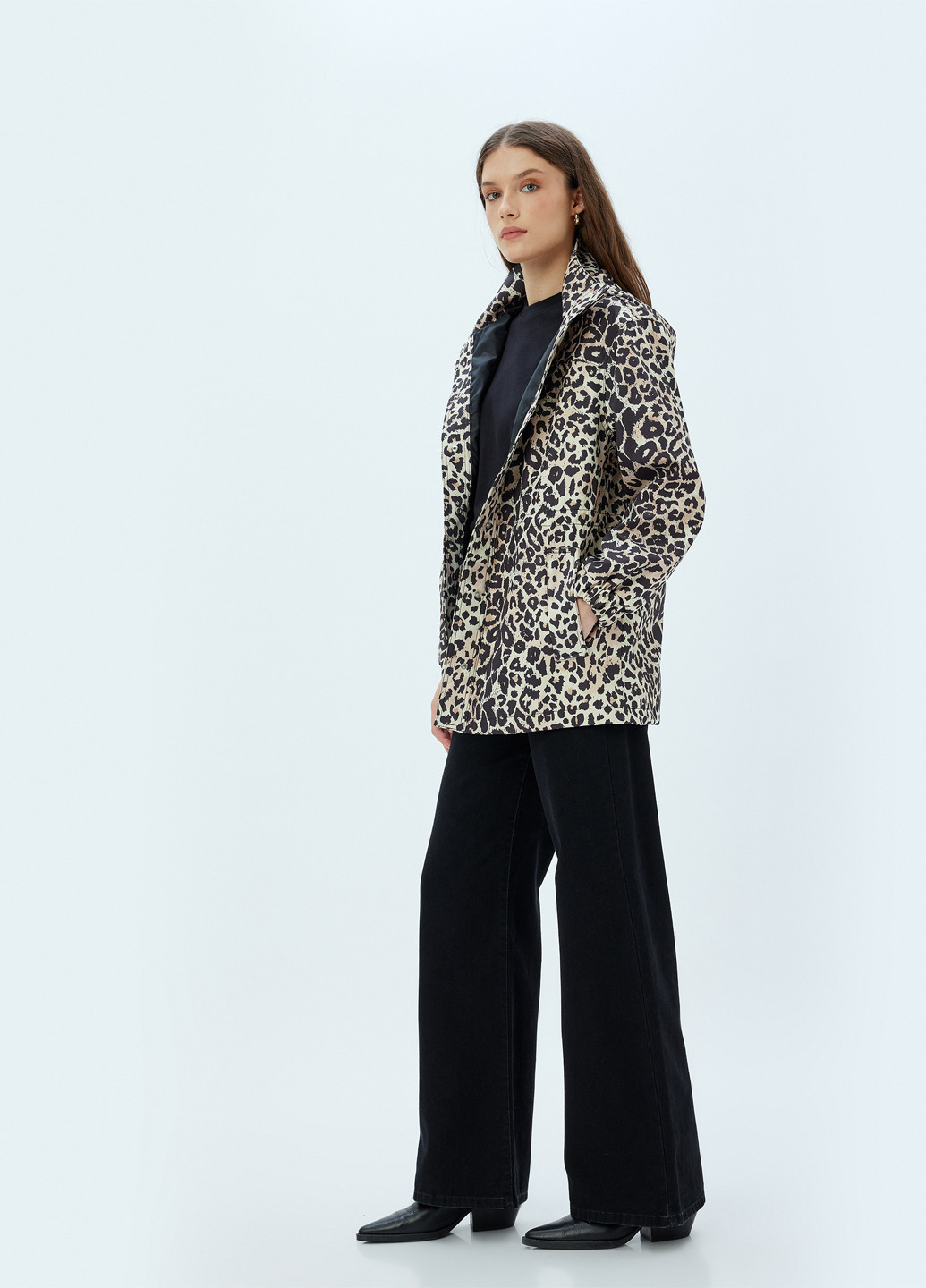 Коричневая демисезонная куртка KOTON