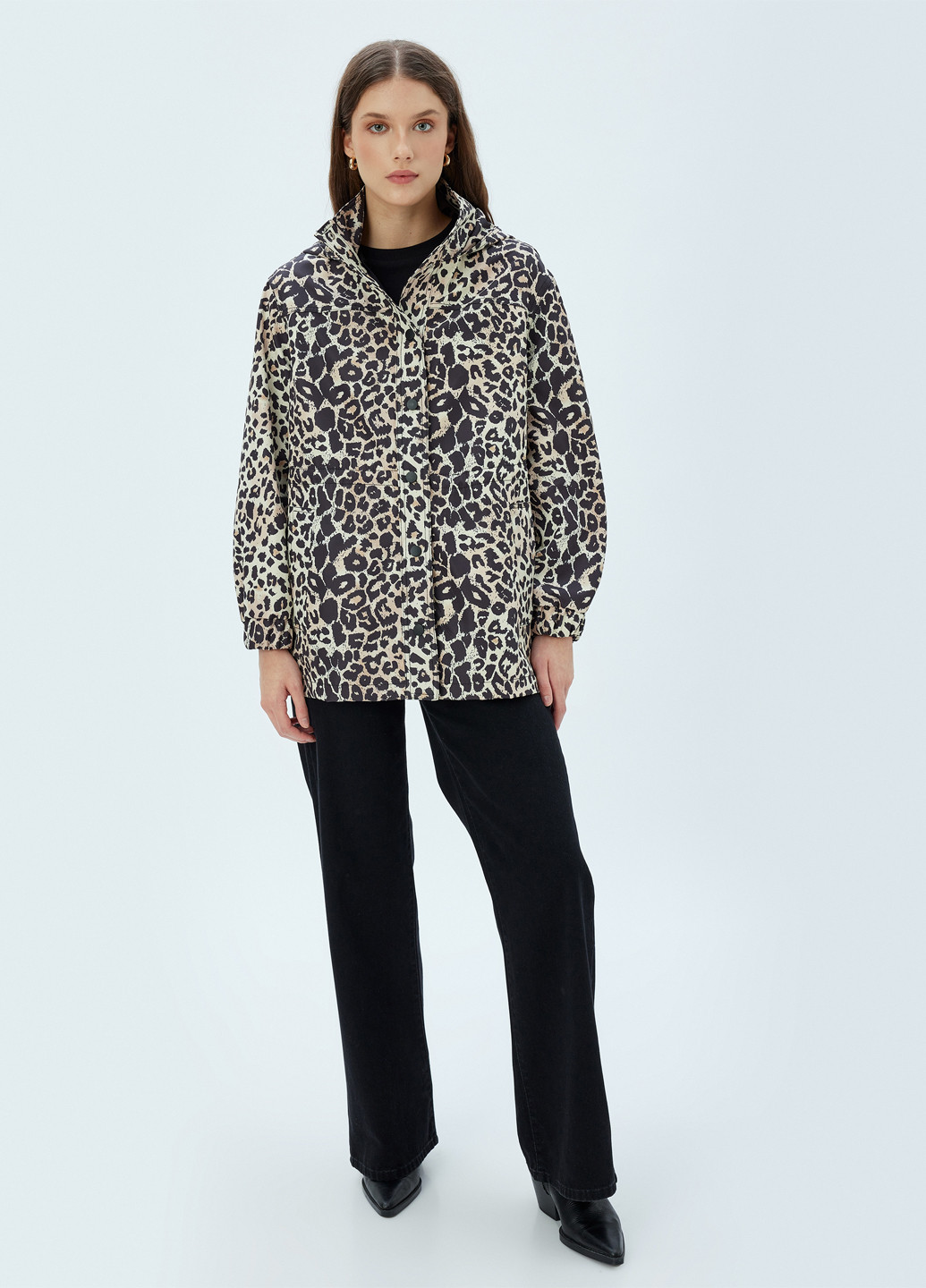 Коричневая демисезонная куртка KOTON