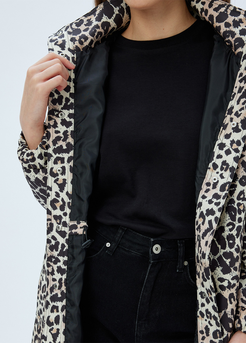 Коричневая демисезонная куртка KOTON