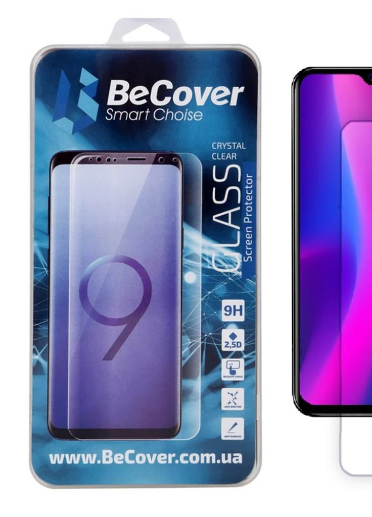 Скло захисне Blackview A60 Crystal Clear Glass (704163) BeCover (203983648)