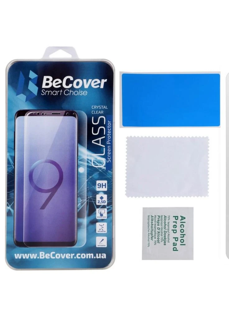 Скло захисне Blackview A60 Crystal Clear Glass (704163) BeCover (203983648)