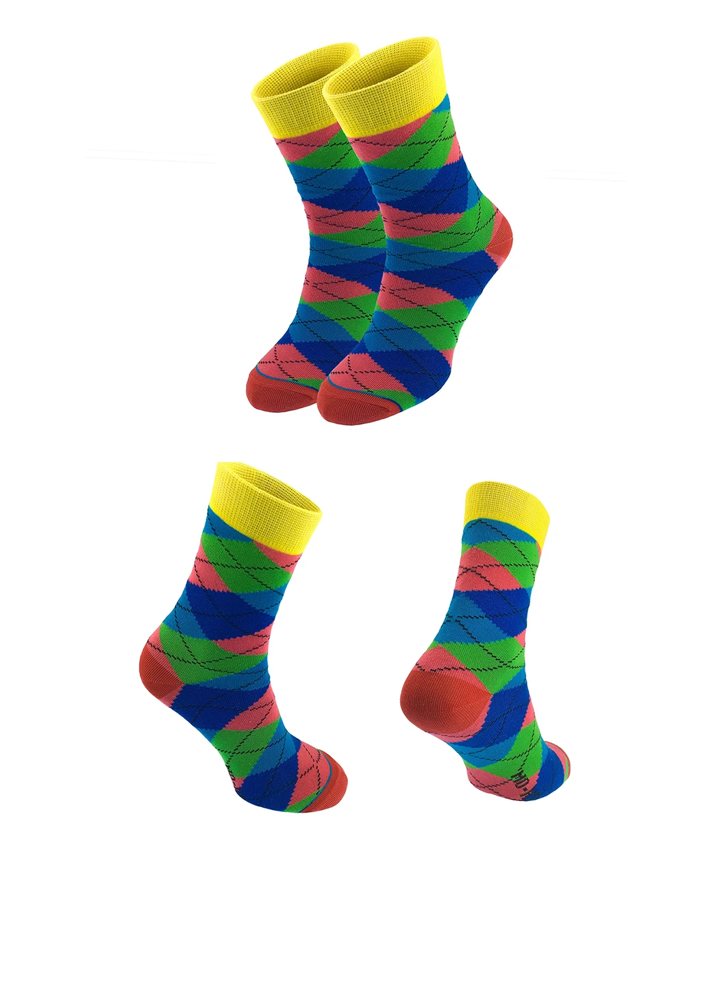 Сині носки Mo-Ko-Ko Socks геометричні (25064126)