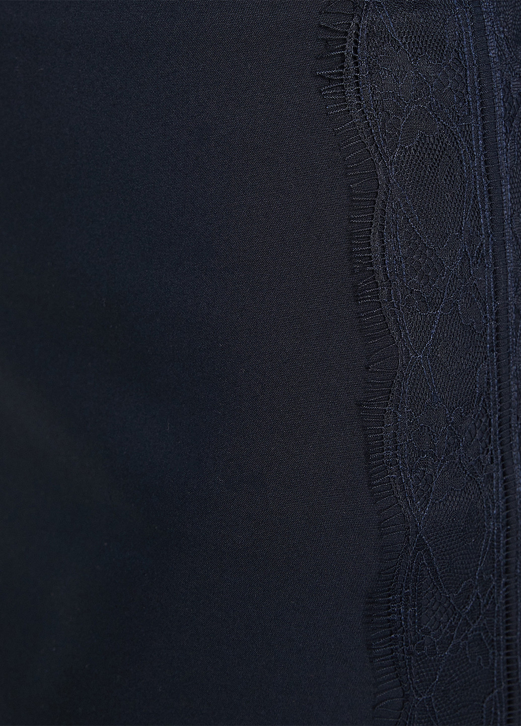 Темно-синяя кэжуал однотонная юбка KOTON а-силуэта (трапеция)