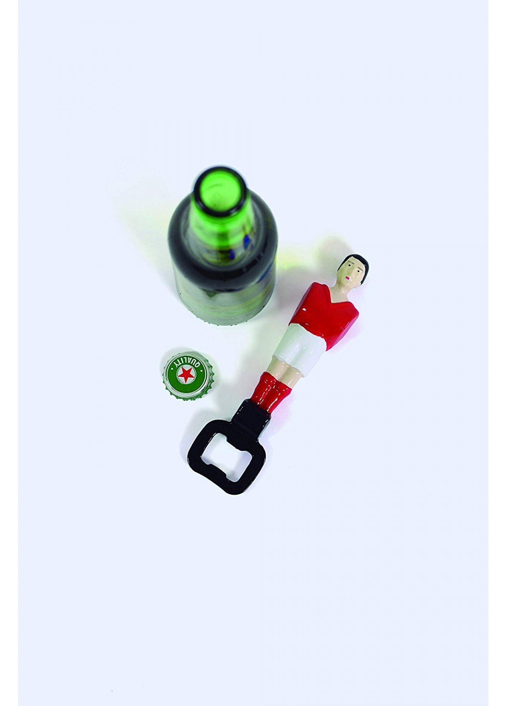 Открывашка для бутылок Foosball; красная Doiy (210539227)