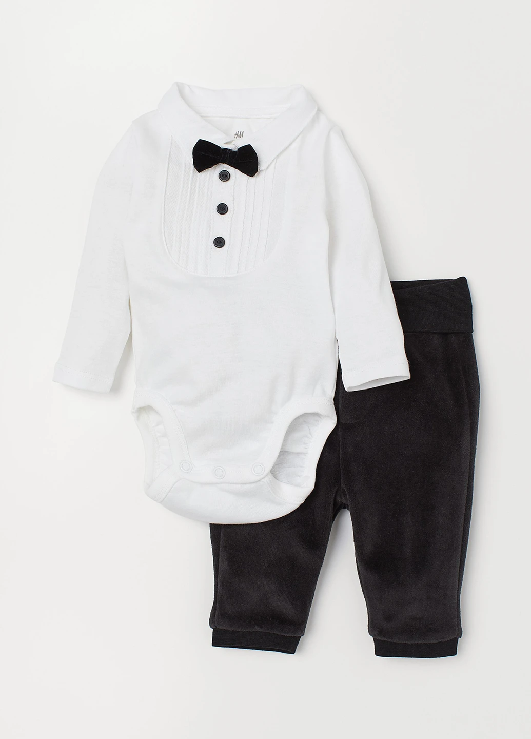 Комбінований демісезонний комплект (боді, брюки) H&M