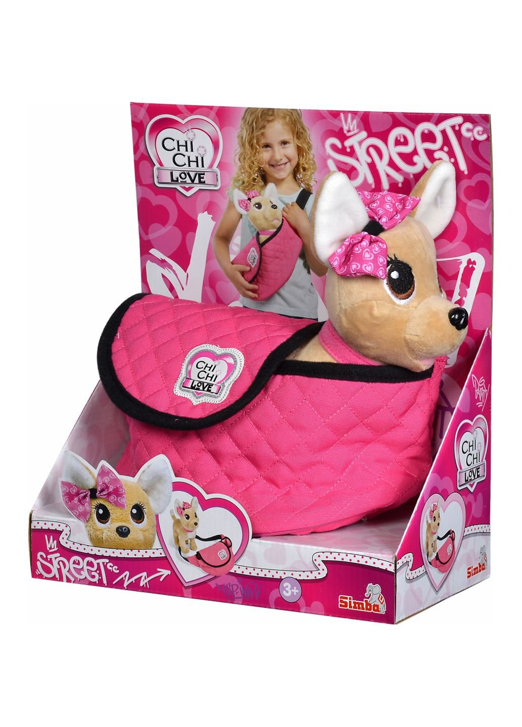 Мягкая игрушка Чихуахуа Фэшн Стрит с сумочкой 20 см Chi Chi Love (252242937)