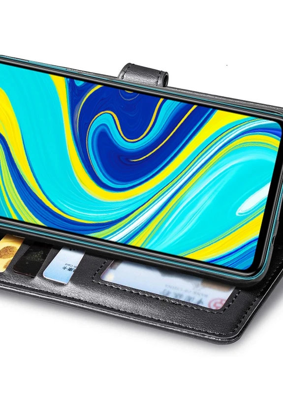 Шкіряний чохол книжка Gallant (PU) для Xiaomi Redmi Note 9s / Note 9 Pro / Note 9 Pro Max Чорний (is_00000035723_5) Getman (237829461)