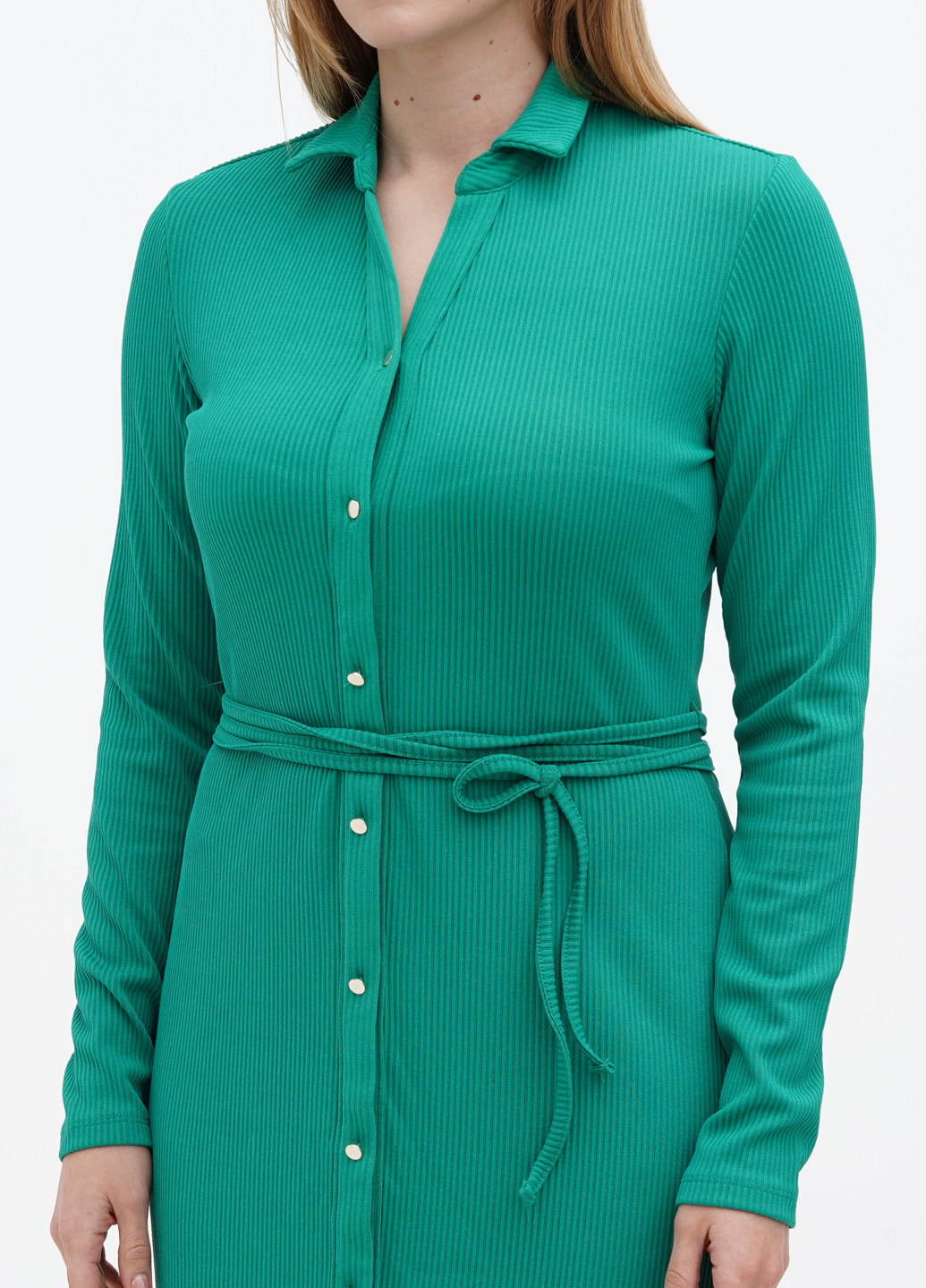 Зелена кежуал сукня сорочка Mohito однотонна