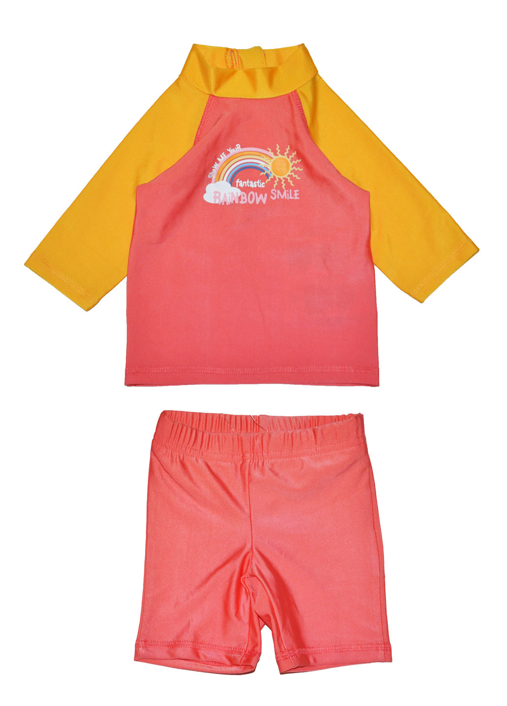 Кораловий літній костюм для плавання з шортами Lupilu