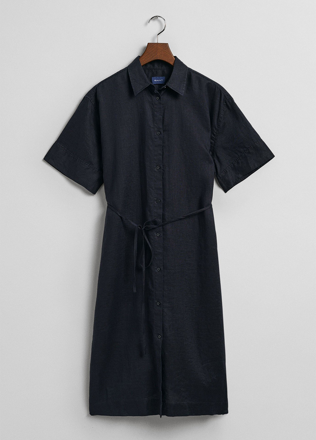 Темно-синя кежуал сукня сорочка Gant однотонна