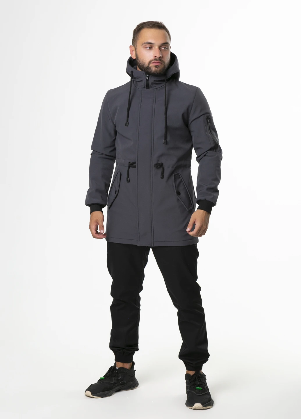 Серая демисезонная куртка мужская осенняя /весенняя softshell v2.0 демисезонная серая Intruder