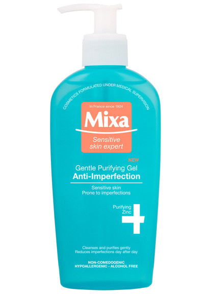 Гель для шкіри обличчя "Очищувальний" без вмісту мила Anti-Imperfection Mixa (250300120)