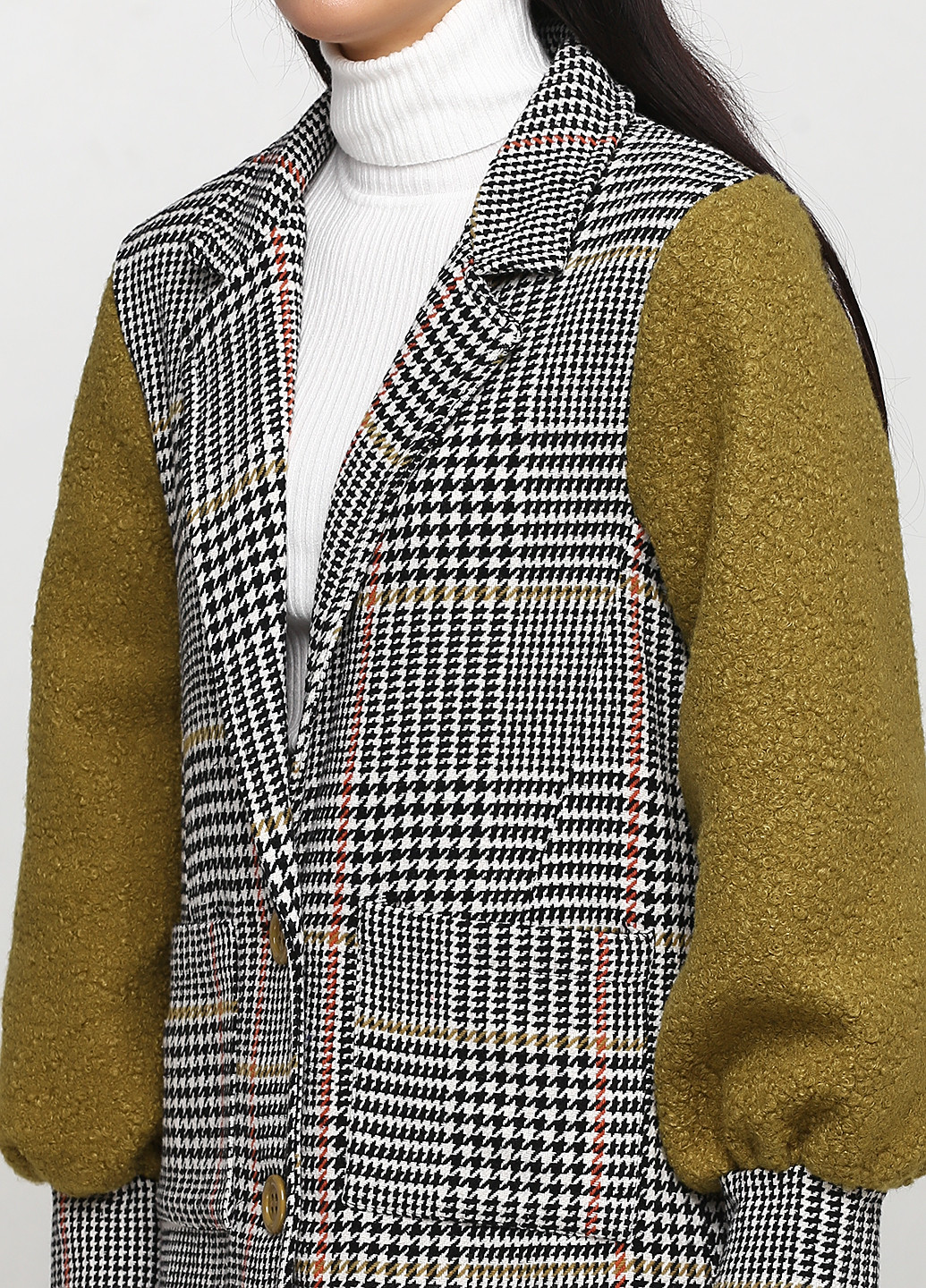 Оливковое демисезонное Пальто Y-TWO