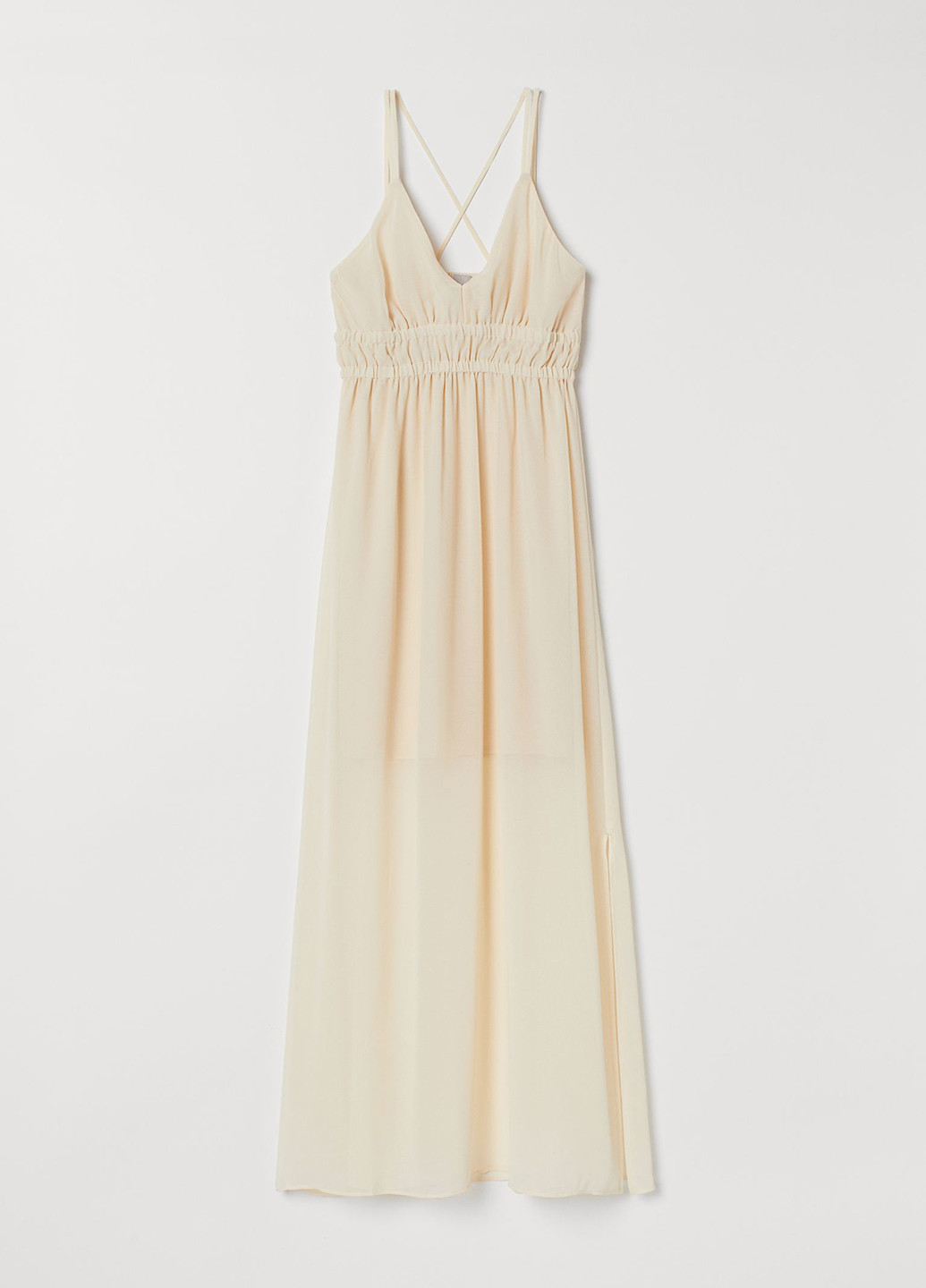 Айворі кежуал сукня кльош H&M однотонна