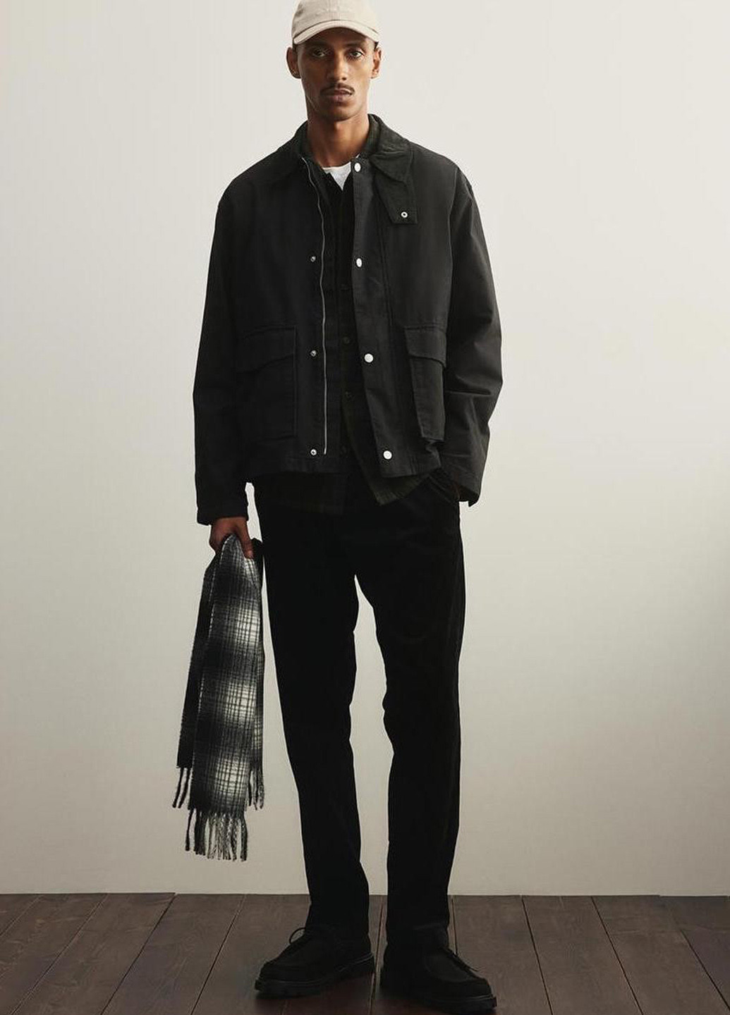 Темно-коричневая демисезонная куртка H&M