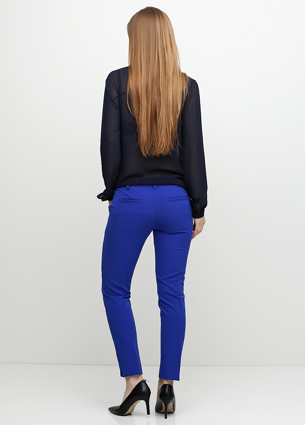 Синие кэжуал летние брюки Nenette