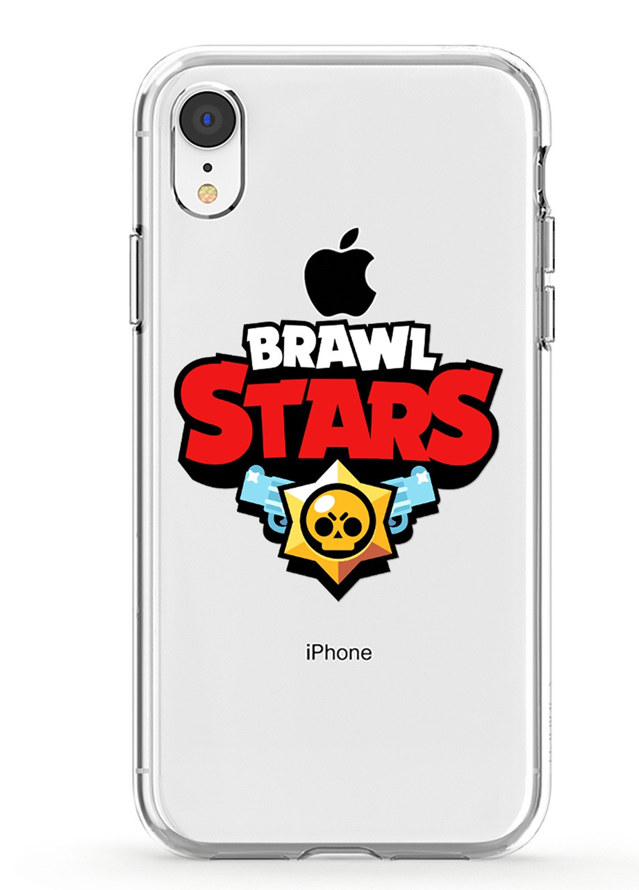 Чохол силіконовий Apple Iphone Xr Лого Бравл Старс (Logo Brawl Stars) (8225-1000) MobiPrint (219288244)