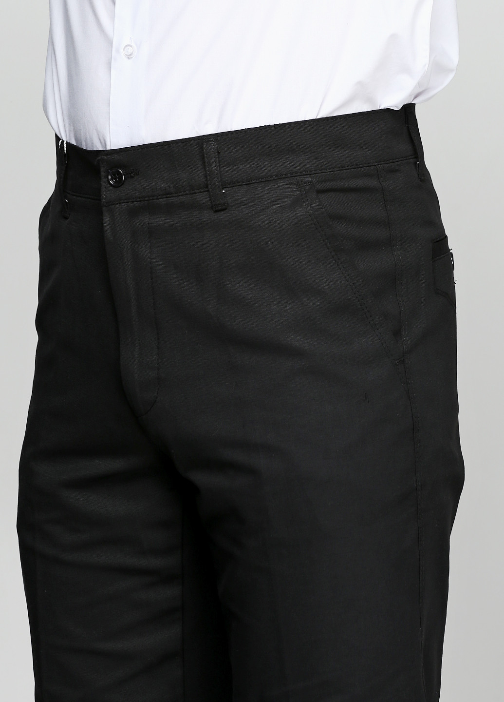 Черные классические демисезонные прямые брюки Bugi