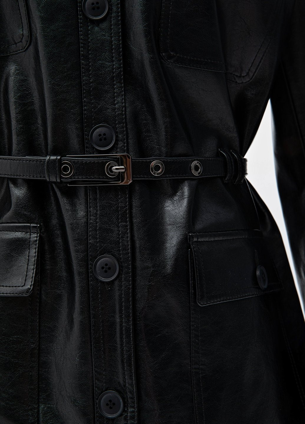 Чорна демісезонна куртка Gepur