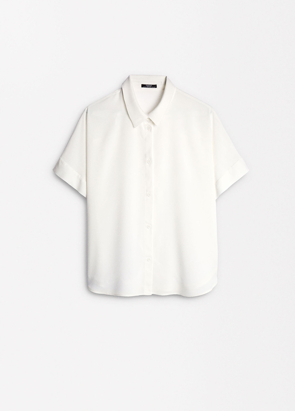 Белая классическая, кэжуал рубашка однотонная Parfois