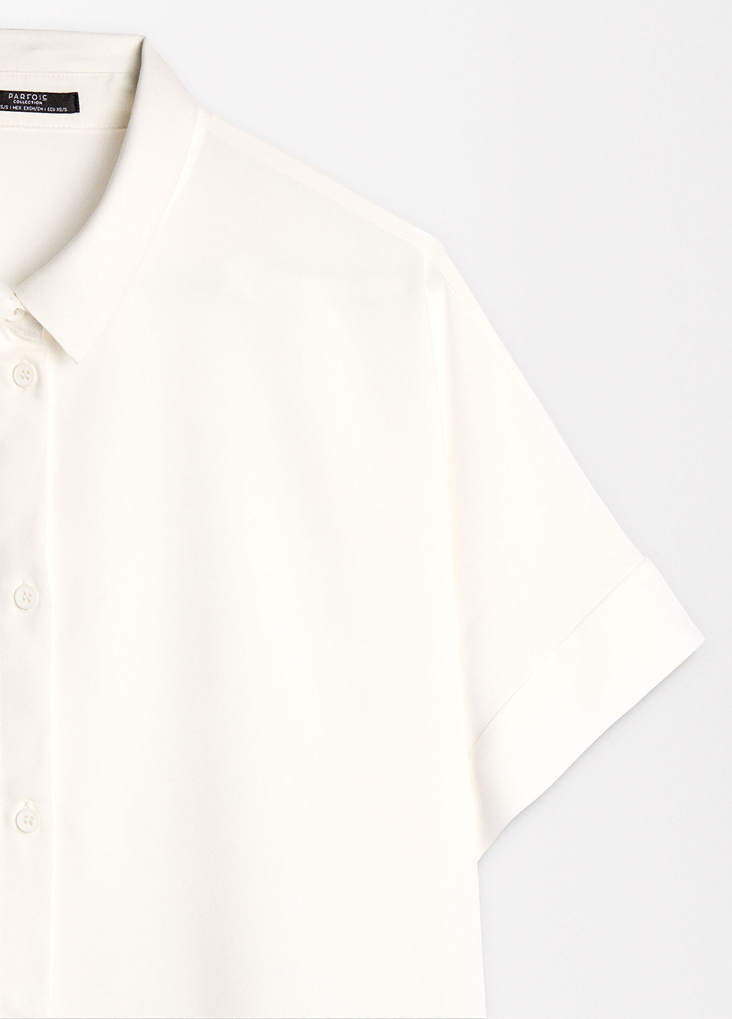 Белая классическая, кэжуал рубашка однотонная Parfois