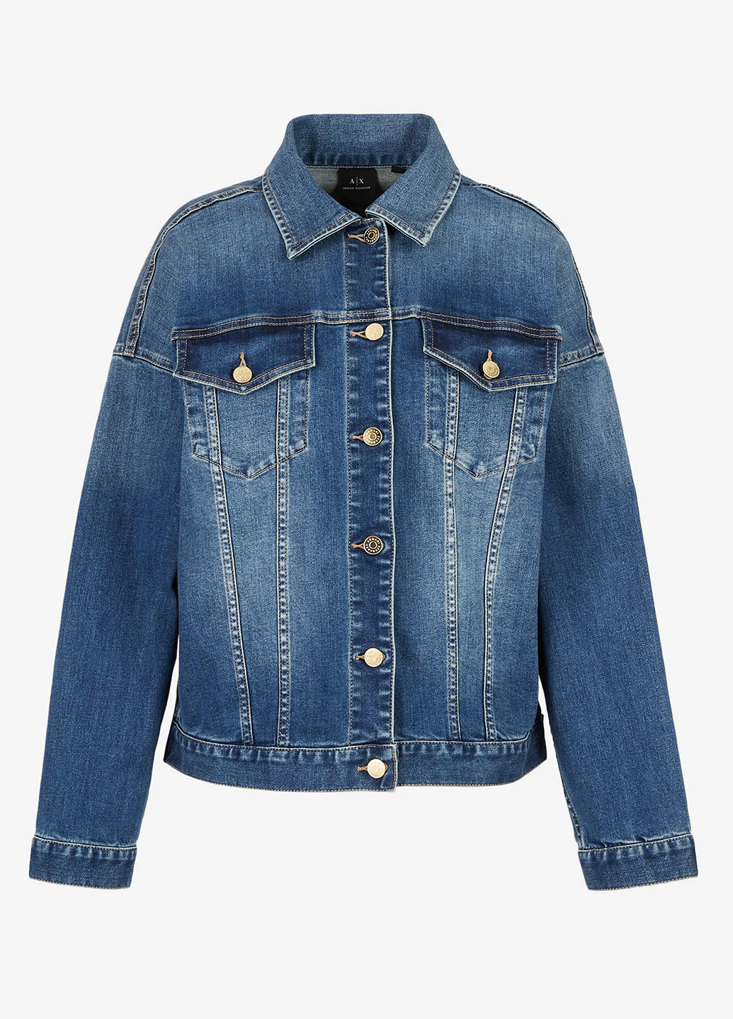 Синяя демисезонная куртка Armani Exchange