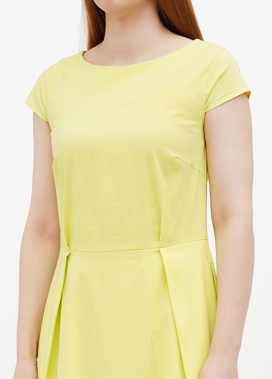 Салатова кежуал сукня кльош More & More однотонна