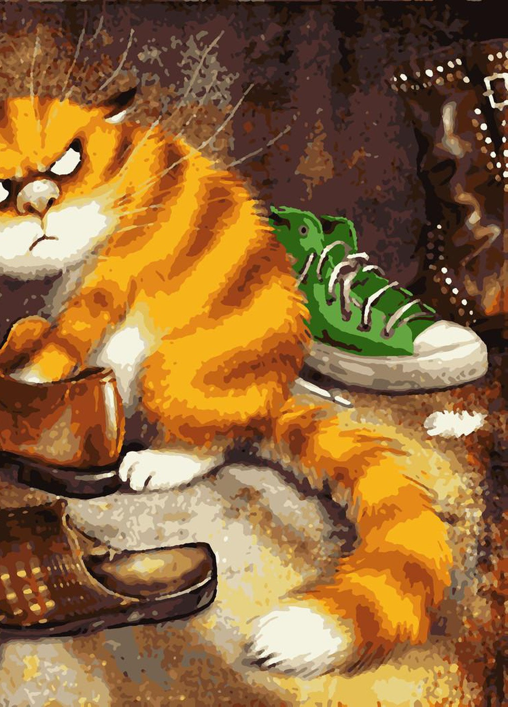 Картины по номерам "Недовольный кот" 40*50 см No Brand (254584016)