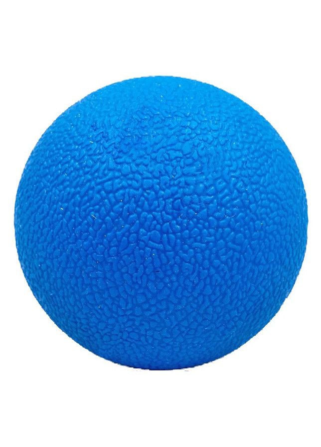 Масажний м'ячик TPR 6 см синій (м'яч для масажу, міофасціального релізу і самомасажу) EF-MO6-BL EasyFit (243205435)