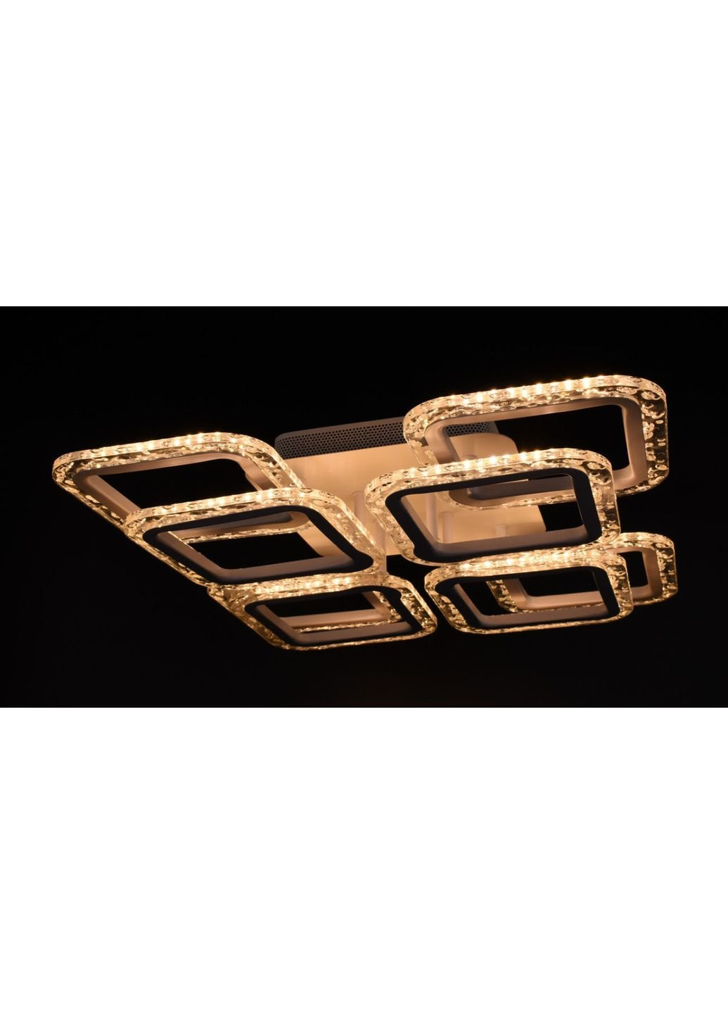 Люстра потолочная LED с пультом A2517/4+4XS-wh Белый 11х46х46 см. Sunnysky (253627263)