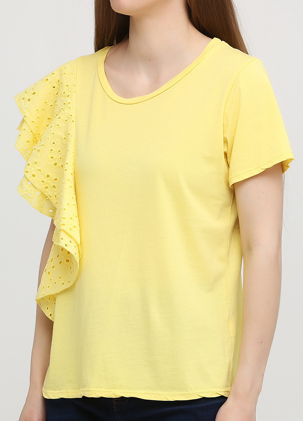 Желтая летняя футболка Naiif