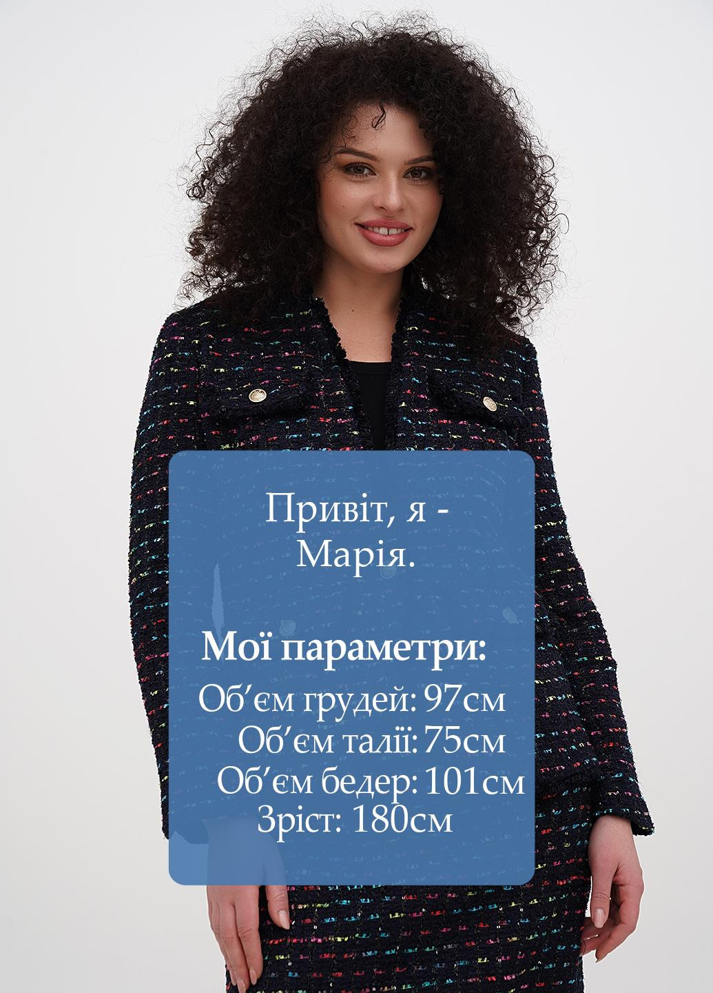 Темно-синий женский жакет Talbots с абстрактным узором - демисезонный