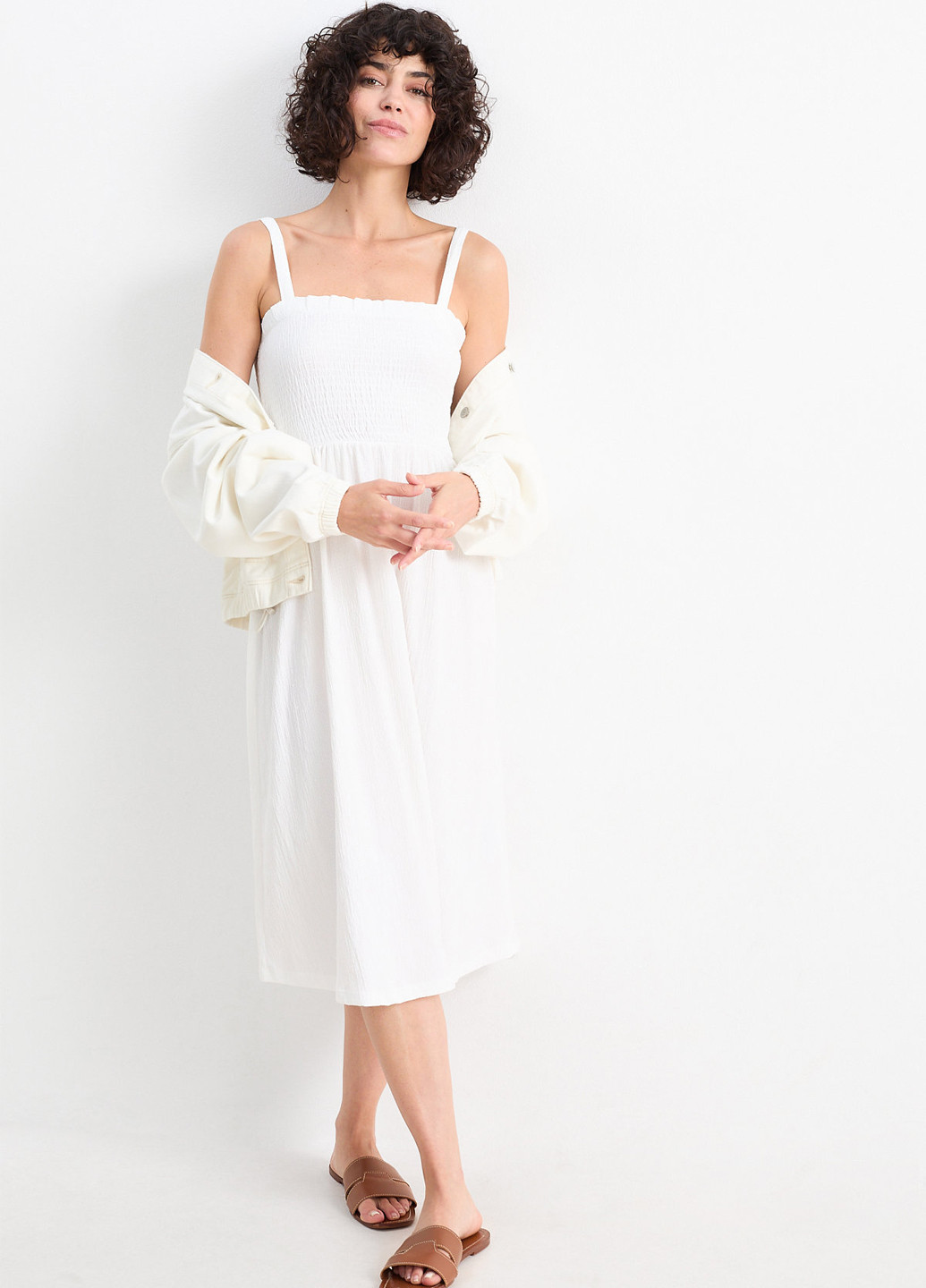 Летний женский сарафан C&A однотонный