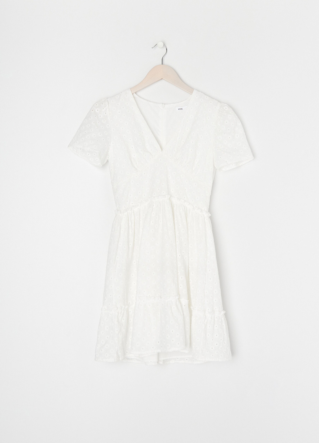 Білий кежуал сукня кльош Sinsay однотонна