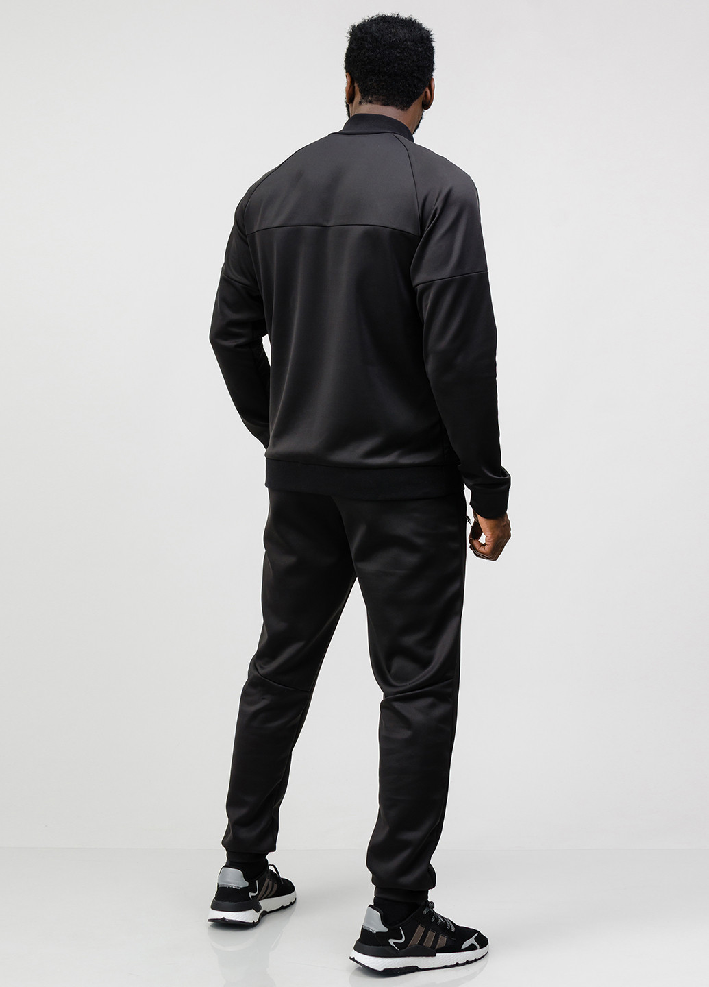 Чорний демісезонний костюм (толстовка, брюки) брючний SA-sport