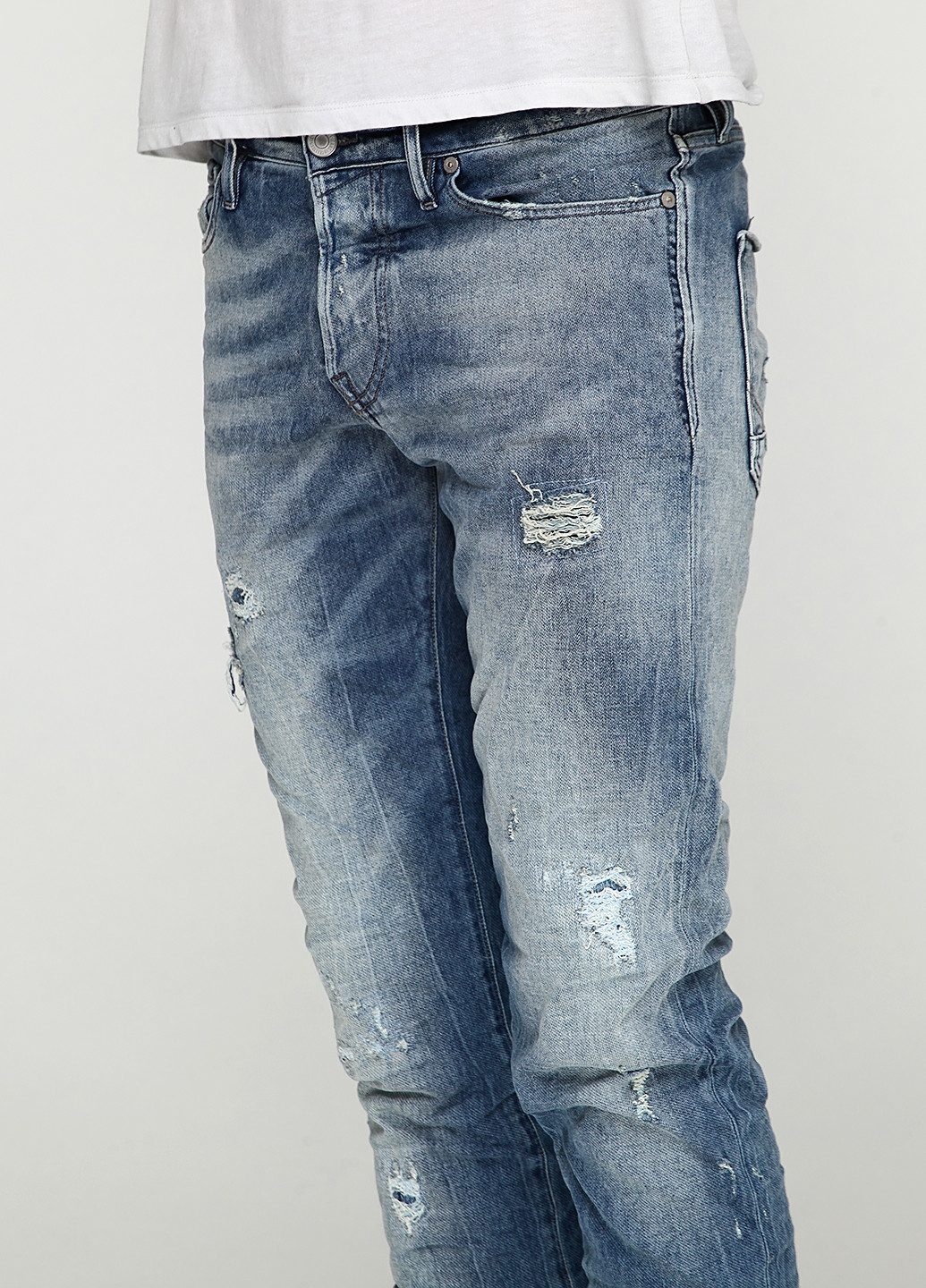 Голубые демисезонные джинсы Jack & Jones